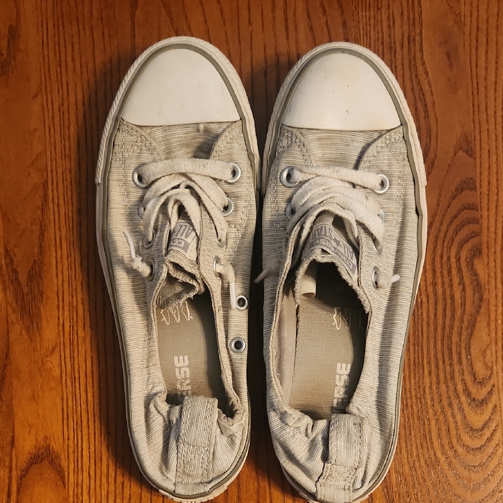 Converse Slip On Gray Size 7 Euc